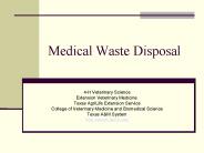 Medical Waste Disposal