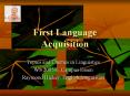 First Language Acquisition PowerPoint PPT Presentation