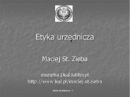 Etyka urzednicza