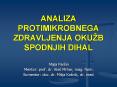 ANALIZA PROTIMIKROBNEGA ZDRAVLJENJA OKU PowerPoint PPT Presentation