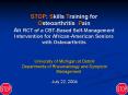 STOP: Skills Training for Osteoarthritis Pain An RCT of a CBT-Based Self-Management Intervention for African-American Seniors with Osteoarthritis PowerPoint PPT Presentation