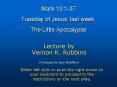 Mark 13:1-37 Tuesday of Jesus PowerPoint PPT Presentation