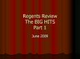 Regents Review The BIG HITS Part 1 PowerPoint PPT Presentation