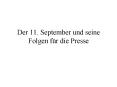 Der 11. September und seine Folgen f PowerPoint PPT Presentation