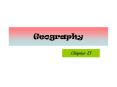 Geography PowerPoint PPT Presentation