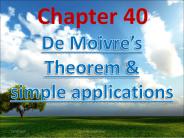 De Moivre