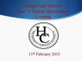 Senior Sub School Year 11 Parent Information Evening PowerPoint PPT Presentation