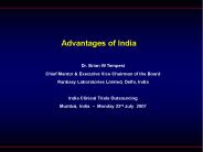 Advantages of India