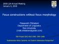 Focus constructions without focus morphology PowerPoint PPT Presentation