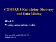 COMP5318 Knowledge Discovery and Data Mining PowerPoint PPT Presentation
