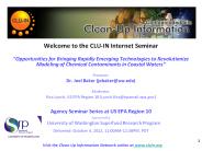 Welcome to the CLU-IN Internet Seminar