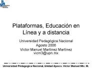 Plataformas, Educaci