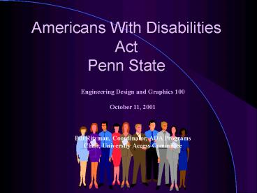 Americans With Disabilities Act Penn State