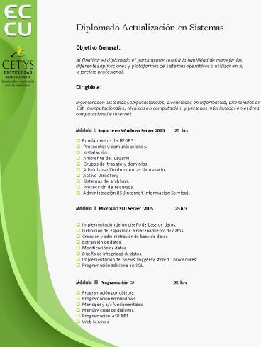 Diplomado Actualizaci