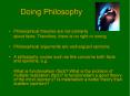 Doing Philosophy PowerPoint PPT Presentation