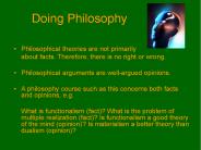 Doing Philosophy