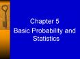 Basic Probability and Statistics PowerPoint PPT Presentation