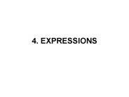 4. EXPRESSIONS