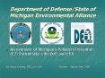Department of Defense/State of Michigan Environmental Alliance PowerPoint PPT Presentation