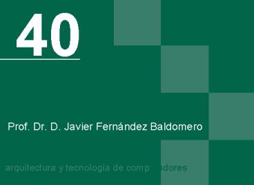 Prof. Dr. D. Javier Fern