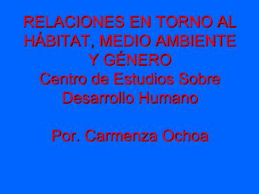 RELACIONES EN TORNO AL H