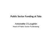 Public Sector Funding at Tate