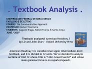 . Textbook Analysis .