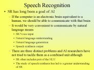 Speech Recognition