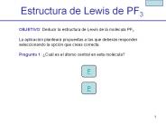 Estructura de Lewis de PF3