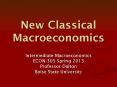 New Classical Macroeconomics PowerPoint PPT Presentation