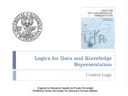 Logics for Data and Knowledge Representation