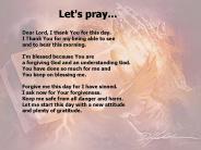 Let's pray...