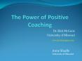 The Power of Positive Coaching PowerPoint PPT Presentation