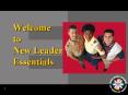 Welcome to New Leader Essentials PowerPoint PPT Presentation