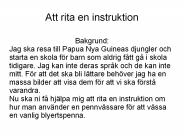 Att rita en instruktion