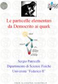 Le particelle elementari da Democrito ai quark PowerPoint PPT Presentation