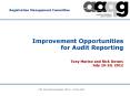 Improvement Opportunities for Audit Reporting PowerPoint PPT Presentation