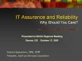 IT Assurance and Reliability PowerPoint PPT Presentation