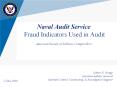 Naval Audit Service Fraud Indicators Used in Audit  American Society of Military Comptrollers PowerPoint PPT Presentation