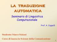 la traduzione automatica