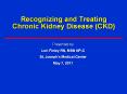 Recognizing and Treating Chronic Kidney Disease (CKD) PowerPoint PPT Presentation
