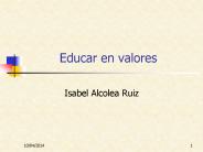 Educar en valores