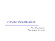 Overview and applications