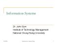 Information Systems PowerPoint PPT Presentation
