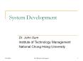 System Development PowerPoint PPT Presentation
