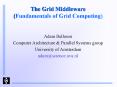 The Grid Middleware (Fundamentals of Grid Computing) PowerPoint PPT Presentation