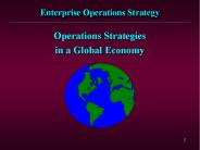 Enterprise Operations Strategy