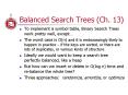 Balanced Search Trees (Ch. 13) PowerPoint PPT Presentation