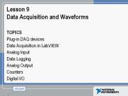Lesson 9 Data Acquisition and Waveforms