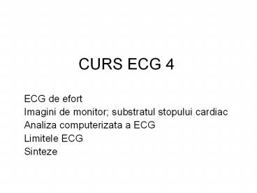 CURS ECG 4